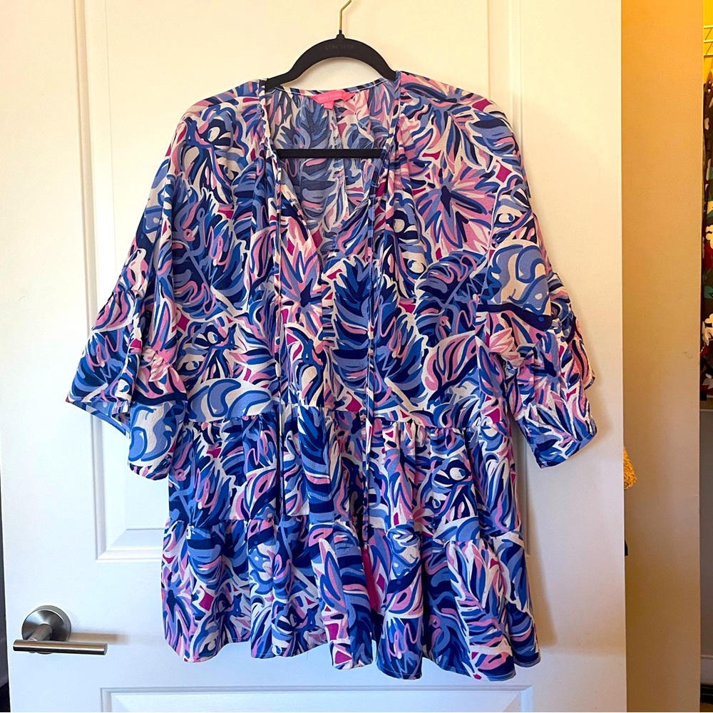 NWOT Simply Southern ruffled blouse